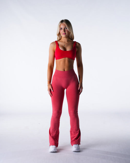 Cherry Crush Iconic Seamless Flare Leggings